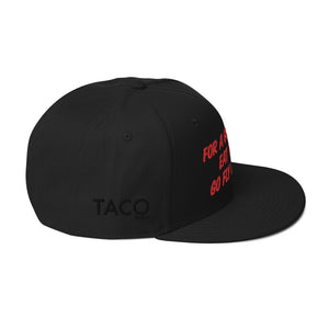 For a Good Time 6 Panel Snapback Hat